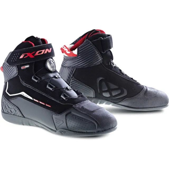 Schuhe Motorrad Infos Soldier Evo Ixon Schwarz Rot Size 45 Letzten Stück