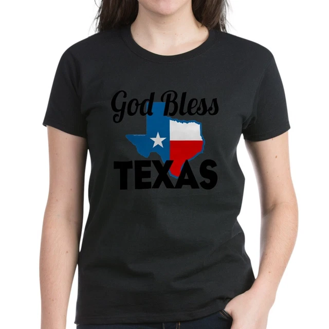 CafePress God Bless Texas Women's Value T Shirt Womens T-Shirt (740744234)