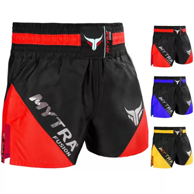 Mytra Fusion MMA Muay Thai Short Pro Combat Training Shorts, Boxing Shorts