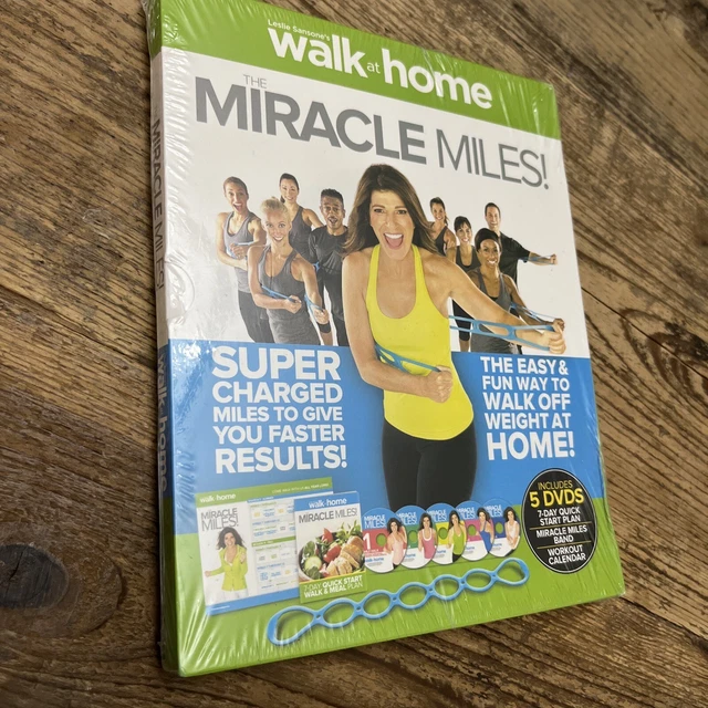 WALK AT HOME Leslie Sansone's Miracle Miles! (5 DVDs, miracle band, wo