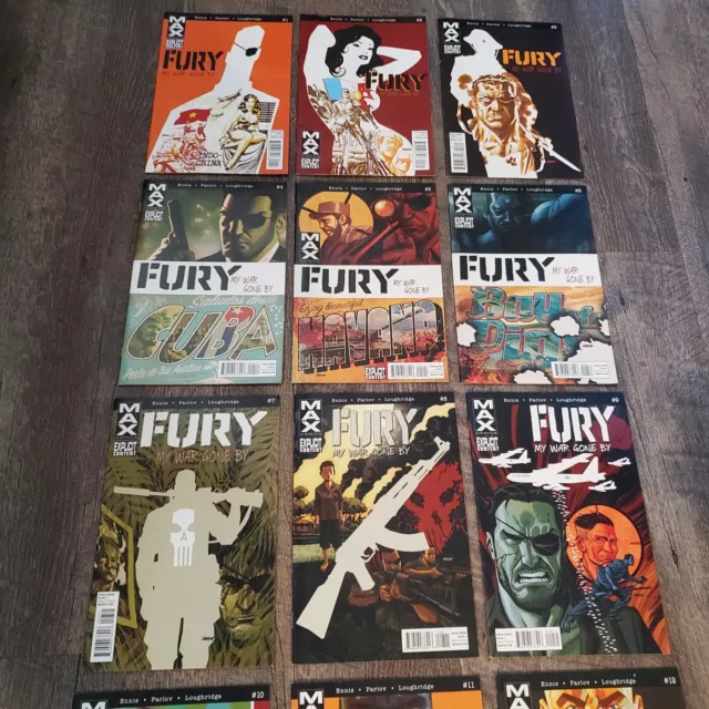 Fury My War Gone By 2012 #1-13 NM Complete Series Set Marvel MAX Comics Lot