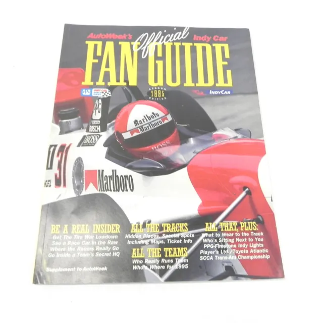 Autoweeks Official Indy Car Fan Guide 1995 Edition Racing Track Information