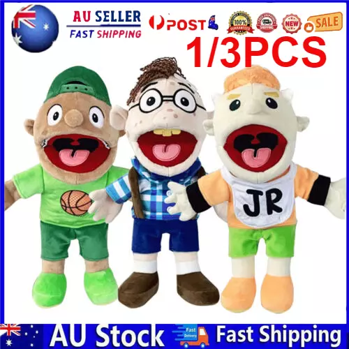 HOT SML Jeffy Hand Puppet Plush Toy Soft Stuffed Moving Dolls Kids