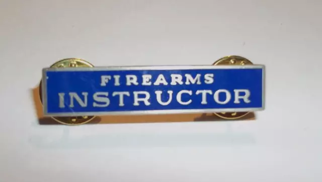New/Nos Firearms Instructor Double Clutch Pin Blue Enamel Blackinton