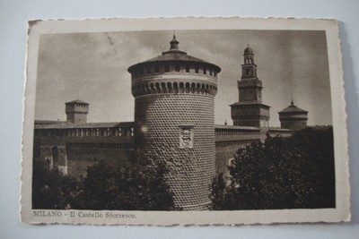 ^ Cartolina Milano Castello Sforzesco 196? 538gg 