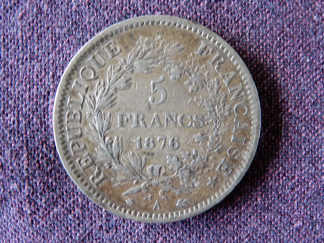 5 Francs  argent Hercule 1876