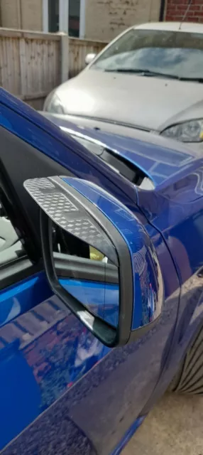Ford Mondeo Mk3 Solo 2004-2007 Mirino Specchio Ala Deflettore Pioggia Sopracciglia Carbonio