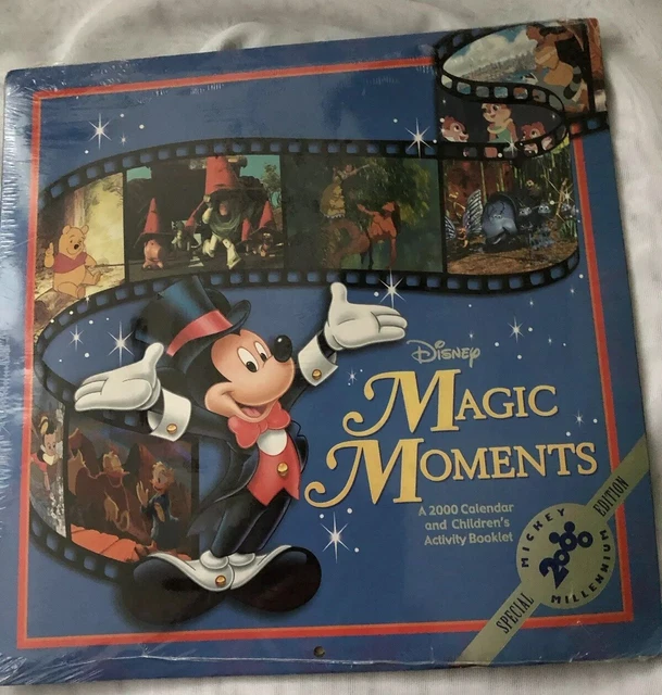 DISNEY MAGIC MOMENTS 2000 Calendar & Activity Booklet Brand New 6.20