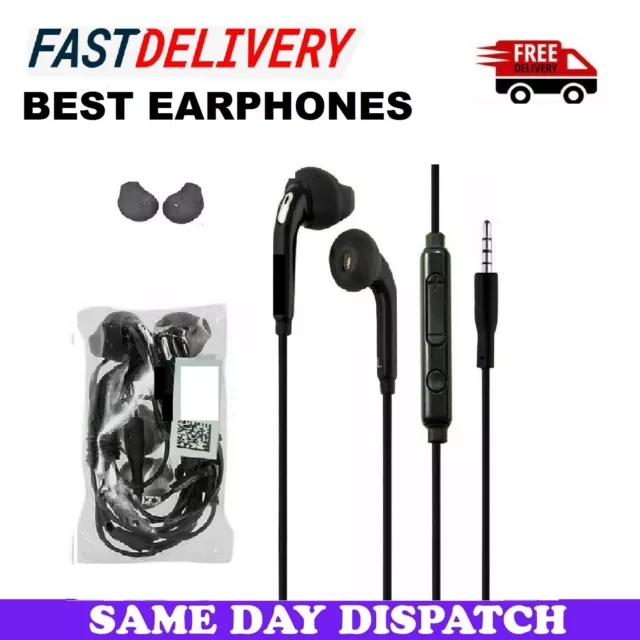 BEST In-Ear Earphones Headset Headphones With Mic For Galaxy Phone UK