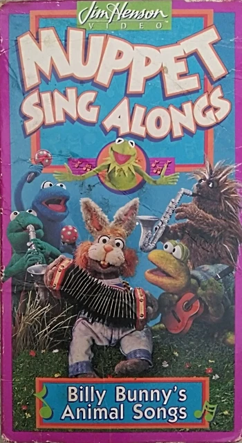MUPPET SING ALONGS Billy Bunny's Animal Songs VHS Tape Sesame Street ...