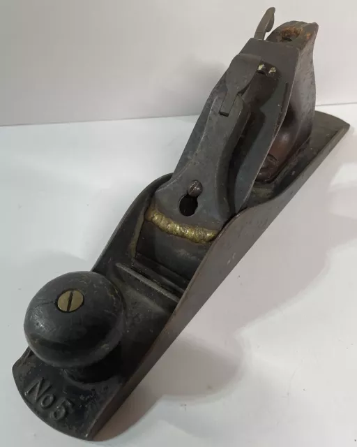 Antique Stanley Bailey Type 8, No. 5  Smooth Bottom Vintage Plane 1899-1902