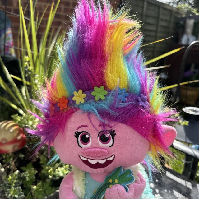 Bambola Pepo Capelli Magenta Troll Bambola Vestito Luminoso Con