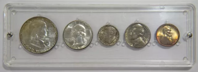 1954 S Year Set Pulled From Double Mint Set 90% Silver U.s Coins Toned Unc 🌈⭐🌈