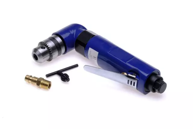 Foreuse Perceuse Pneumatique A Angle, Mandrin 10Mm, Raccord Air Comprime 1/4'
