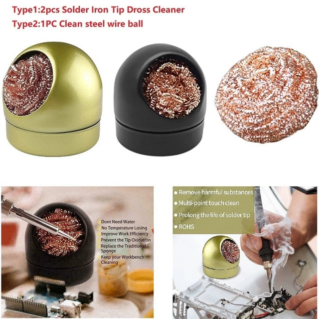 Limpiador de escoria con punta de soldador de bolas de acero de alta calidad para una limpieza efectiva
