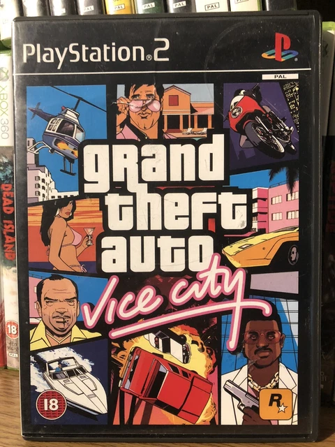 Grand Theft Auto Vice City Sony PS2 Game With Tourist Guide Disc Refurbished