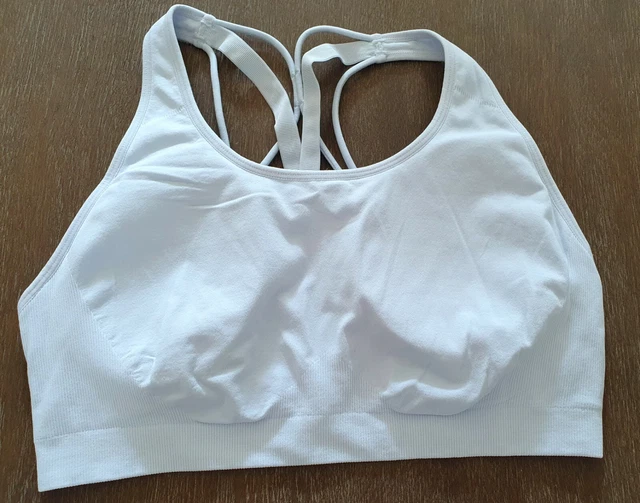 Fabletics Damen Sport BH Bustier Hellblau Pastell M 38 40 NEU