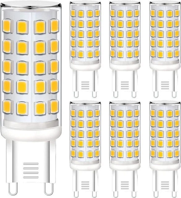 Damtong G9 LED Light Bulbs, 6W Warm White 3000K Bulb, Equivalent 50W...
