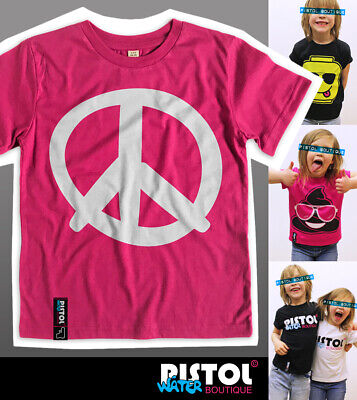 Acqua Pistol Boutique Bambini Ragazzi Ragazze Pace Logo Simbolo Segno Rosa