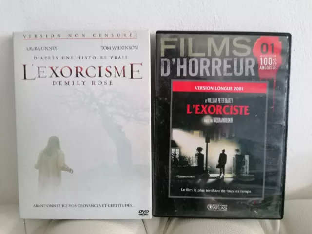 Lot 2 films DVD cultes d'horreur/gore : L'EXORCISME D'EMILY ROSE + L'EXORCISTE