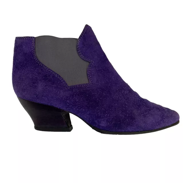 Acne Studios Alma Purple Suede Boot Bootie Size 6.5 Designer