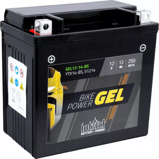 YTX14-BS Batterie Au Gel IntAct Pour Buell 1200 Xb 12SCG Lightning 2010 - 250 Ah