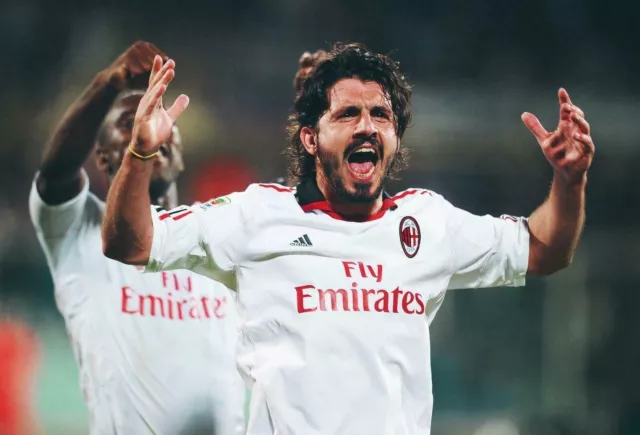 Gennaro Gattuso Poster Locandina 45X32Cm Football Champions