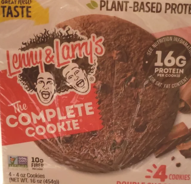 LENNY & LARRYS Double Chocolate Complete Cookie Box, 4 OZ (Pack of 4)