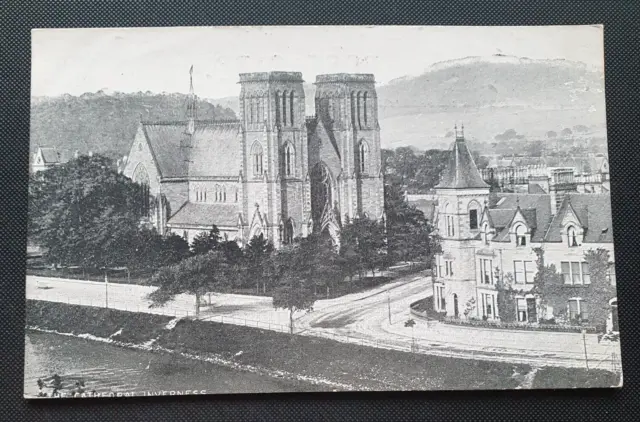 Unposted Vintage B&R Ltd Postcard - The Cathedral, Inverness  (d)