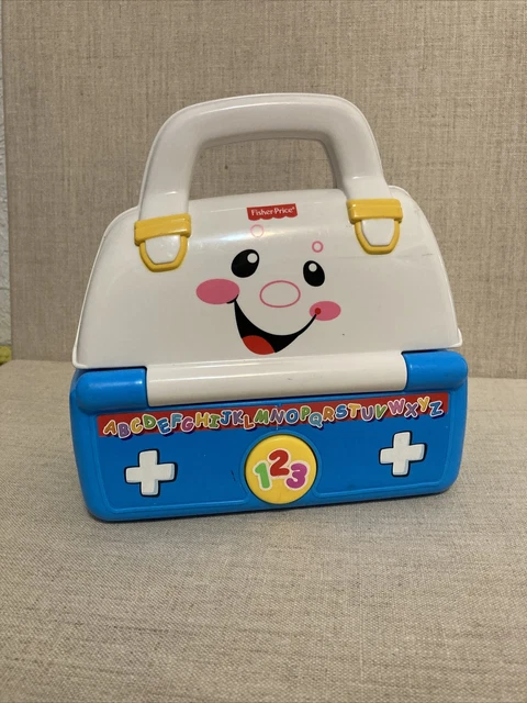 Fisher Price Laugh - Learn and Sing Along Med Bag -Sings -Talks READ Works/Parts