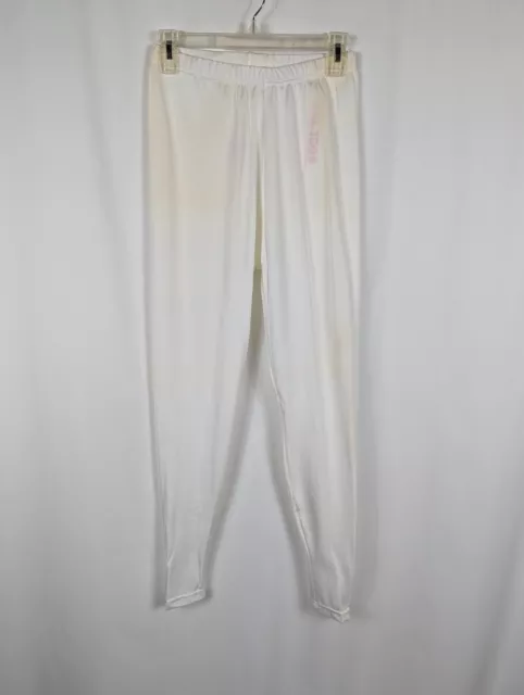 Baltogs Bal Togs 808 White Dance Leggings Costume Unisex Made in USA Size L NWT