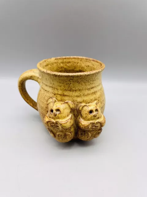 Handmade Studio Pottery Stoneware Koala Bear Mug Wild Australian Bush Animal