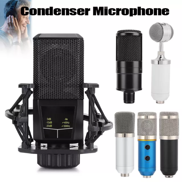 Condenser Microphone Audio Mic for Studio Recording Live Streaming Broadcasting