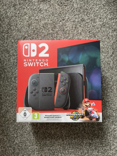 Switch 2 Mario Model NINTENDO SWITCH 2 Console & Mario Kart World Bundle - NEW £499.99 ...