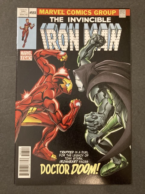 INVINCIBLE IRON MAN 593 2018 2nd PRINT RIRI WILLIAMS DR DOOM LOW PRINT 150 NM
