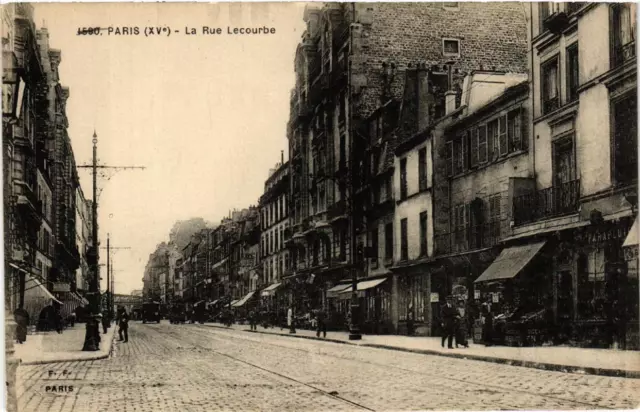 CPA PARIS (15e) la Rue Lecourbe. (536915)