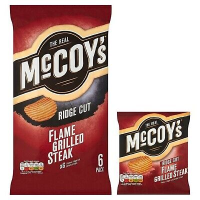 Mccoy's Flamme Grillé Table Saveur Chips 24 X 25g - Neuf Stock