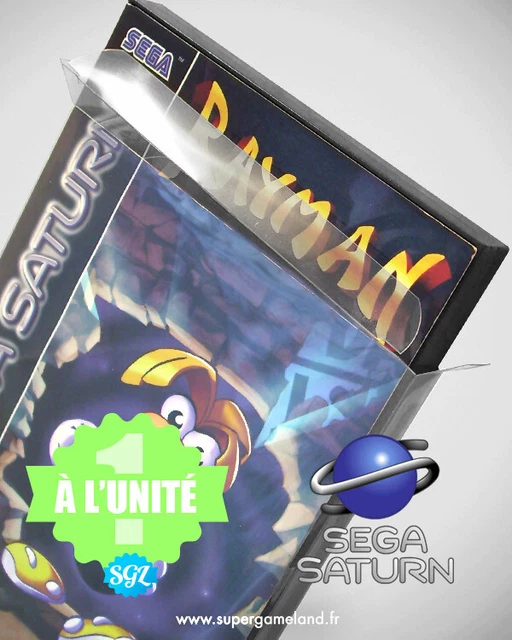 Boîtier De Protection Crystal Box Pour Jeux Sega Saturn - Neuf, Type Pochettes