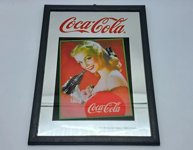 Quadro Quadretto Specchio Mirror-Coca Cola Coke Cocacola-Vintage Memorabilia