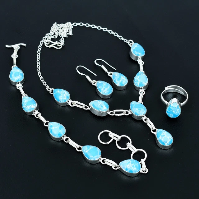 925 Argent Sterling Fait Main Zircon Pierre Précieuse Beau Bracelet