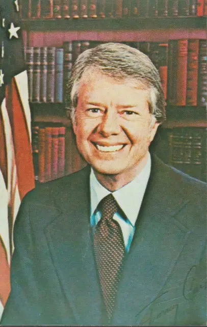 James Earl Jimmy Carter Presidential Portrait circa 1978 Postcard