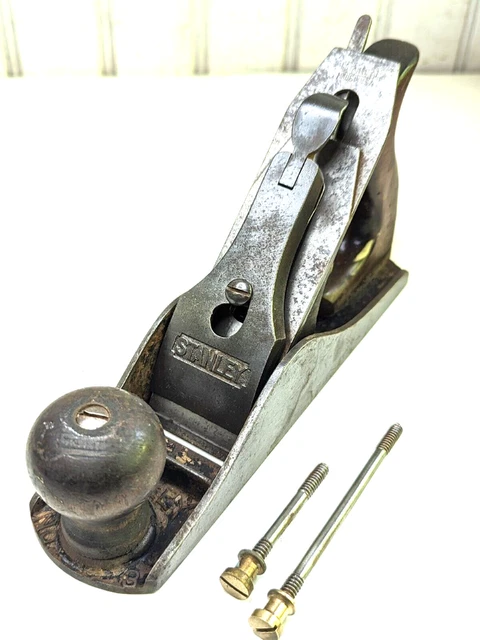 Vintage Stanley Bailey No. 3 Smooth Bottom Woodworking Plane For Reconditioning