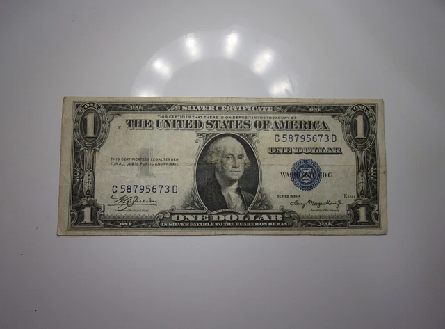 1935-A ONE DOLLAR SILVER CERTIFICATE **Nice Old $1.00 BILL** BLUE SEAL