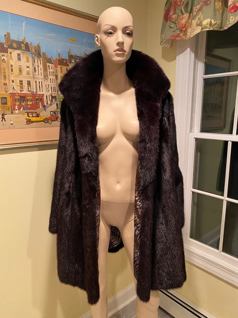 Brown Black Mink Coat for Crafting Pelts Repurpose Repair Scrap Trim Silk Cutter Brown Black Mink Coat for Crafting Pelts Repurpose Repair Scrap Trim Silk Cutter