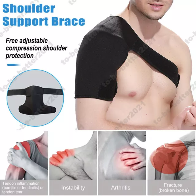 Support d'épaule réglable sangle sport compression soulagement de la douleur