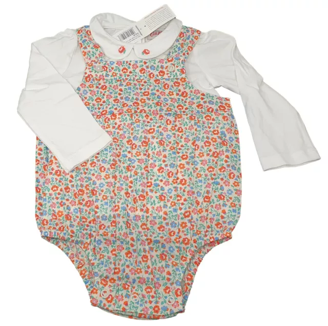 Cath Kidston Ashbourne Ditsy Girls Baby Romper Set NEW 9-12 Months