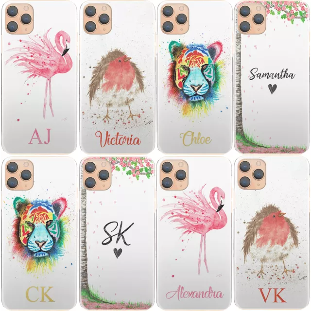 Personalised Phone Case;Flamingo Hard Cover For Sony Xperia;Custom Initials