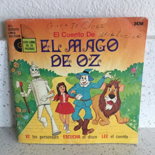 El Mago De Oz El Mago de Oz Español Walt Disney Disco Libro y Libro Discoteca