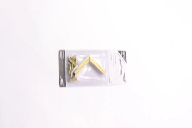 (4-Pk) National Hardware Corner Brace Bright Solid Brass 1-1/2" x 5/8" N213-397
