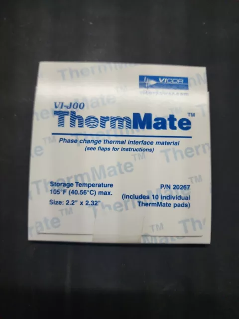 (10 pc Package)  VICOR # 20267 ThermMate Thermal Pads for use with VI-J00 Size